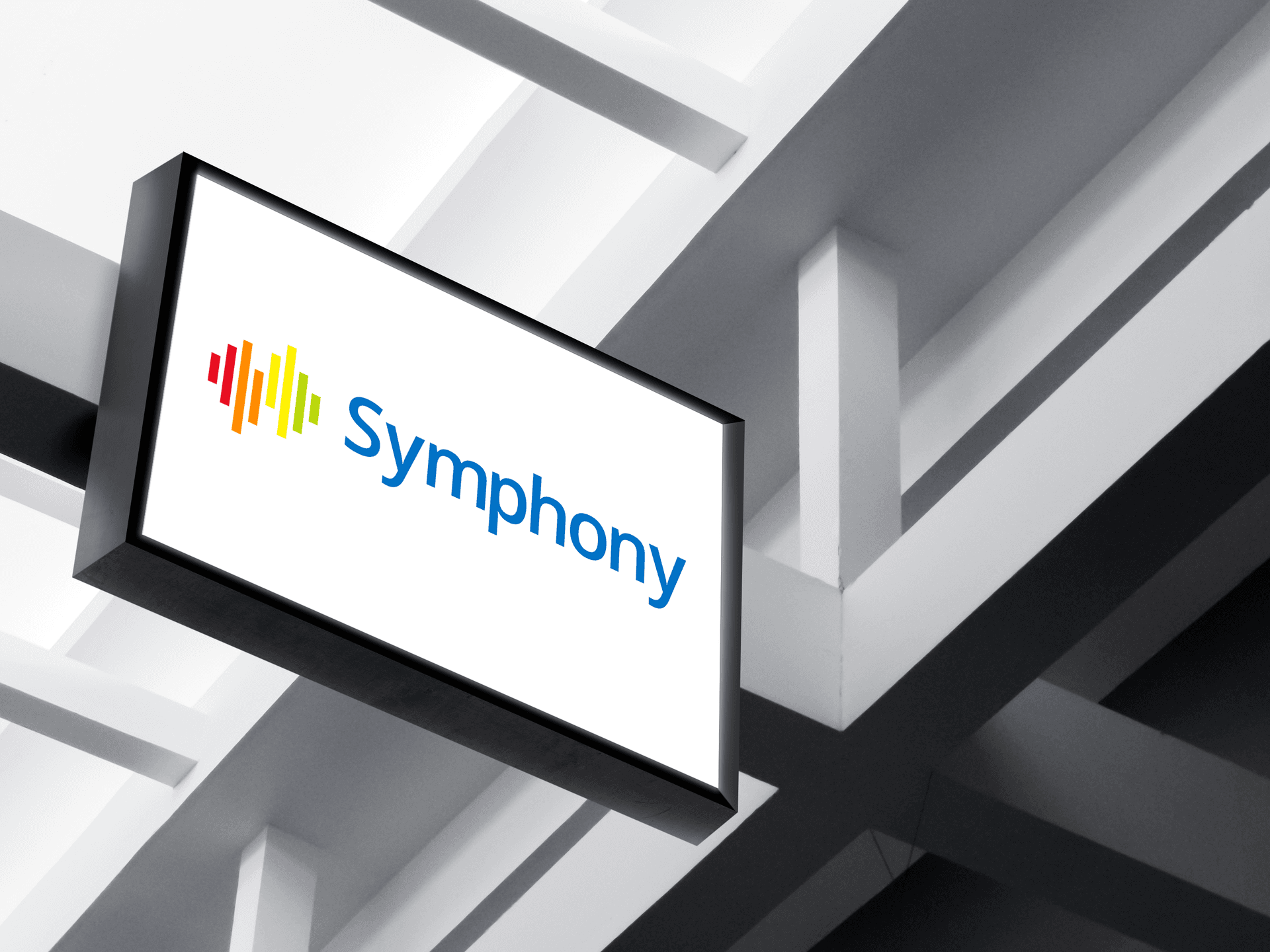 Symphony logo on signage