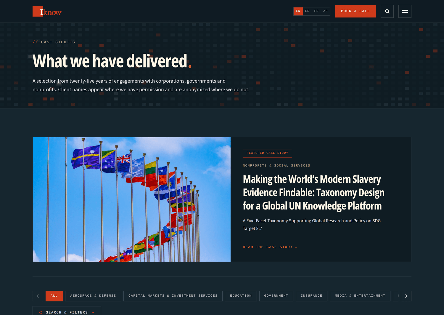 Iknow case studies index
